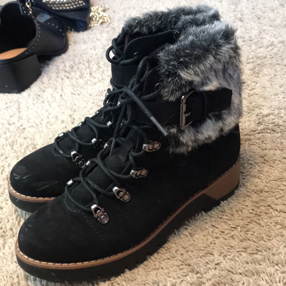 Winter lace up boots